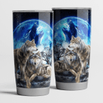 Wolf couple - Stainless steel tumbler
