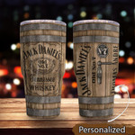 Personalized Whiskey Wood Grain Tumbler AT1504-01