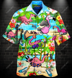 The Running Flamingoes Hawaiian Shirt AT1705-04