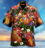 Rise A Shine Rooster Hawaiian Shirt  AT1805-02