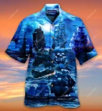 Pirate Ship Under The Romantic Moonlight Hawaiian Shirt  AT2005-04