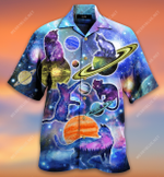 Cosmic Cats Galaxy Fun Hawaiian Shirt  AT2705-01