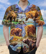Bears In Stream Hawaiian Shirt AT0306-03