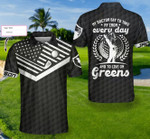 My Doctor Say To Take My Iron Every Day And To Live On Greens Custom Golf Polo Shirt  AT2806-03