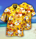 CHICKENS THE PET THAT POOPS BREAKFAST LIMITED HAWAIIAN SHIRT  AT2906-22