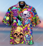 Mushroom Skull Trippy Hawaiian Shirt  AT0807-02