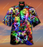 King of the Jungle Lion Tiger Leopard Unisex Hawaiian Shirt  AT1307-08