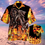 Biker Skull Hawaiian Shirt  AT1307-12