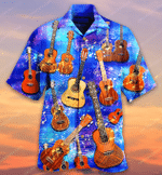 MUSIC LOVE GUITAR FOREVER LIMITED EDITION HAWAII SHIRT LH2407-09