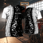 PERSONALIZED PIANO MUSIC 3D TSHIRT LH2807-03