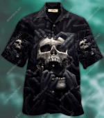 Hawaii Shirt Amazing Dark Skull Hawaii Shirt  AT0408-1