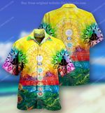 YOGA CLOSE YOUR EYES AND OPEN YOUR MIND LIMITED HAWAIIAN SHIRT  1208-05