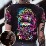 BLACK FRESH OUT OF F SKULL ALL OVER PRINT 1608-02