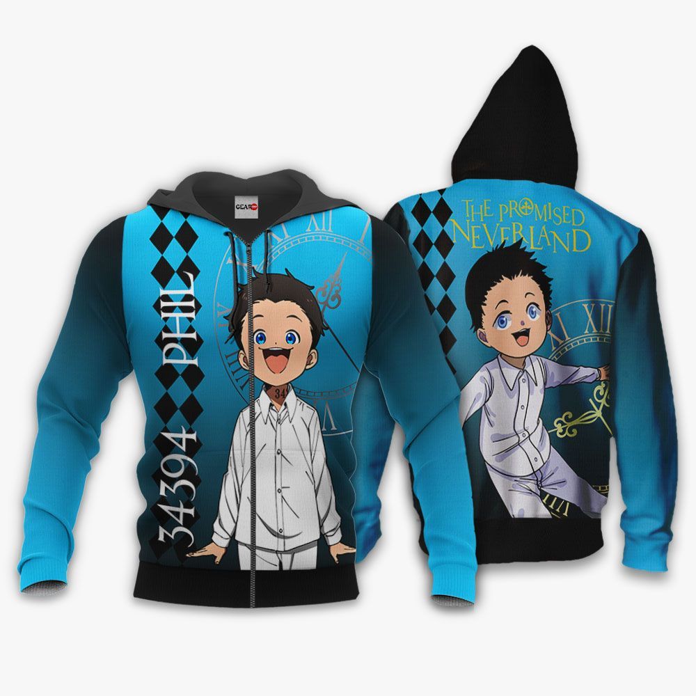 NEW The Promised Neverland Phil Anime Full Printed 3D Sweater, Hoodie1