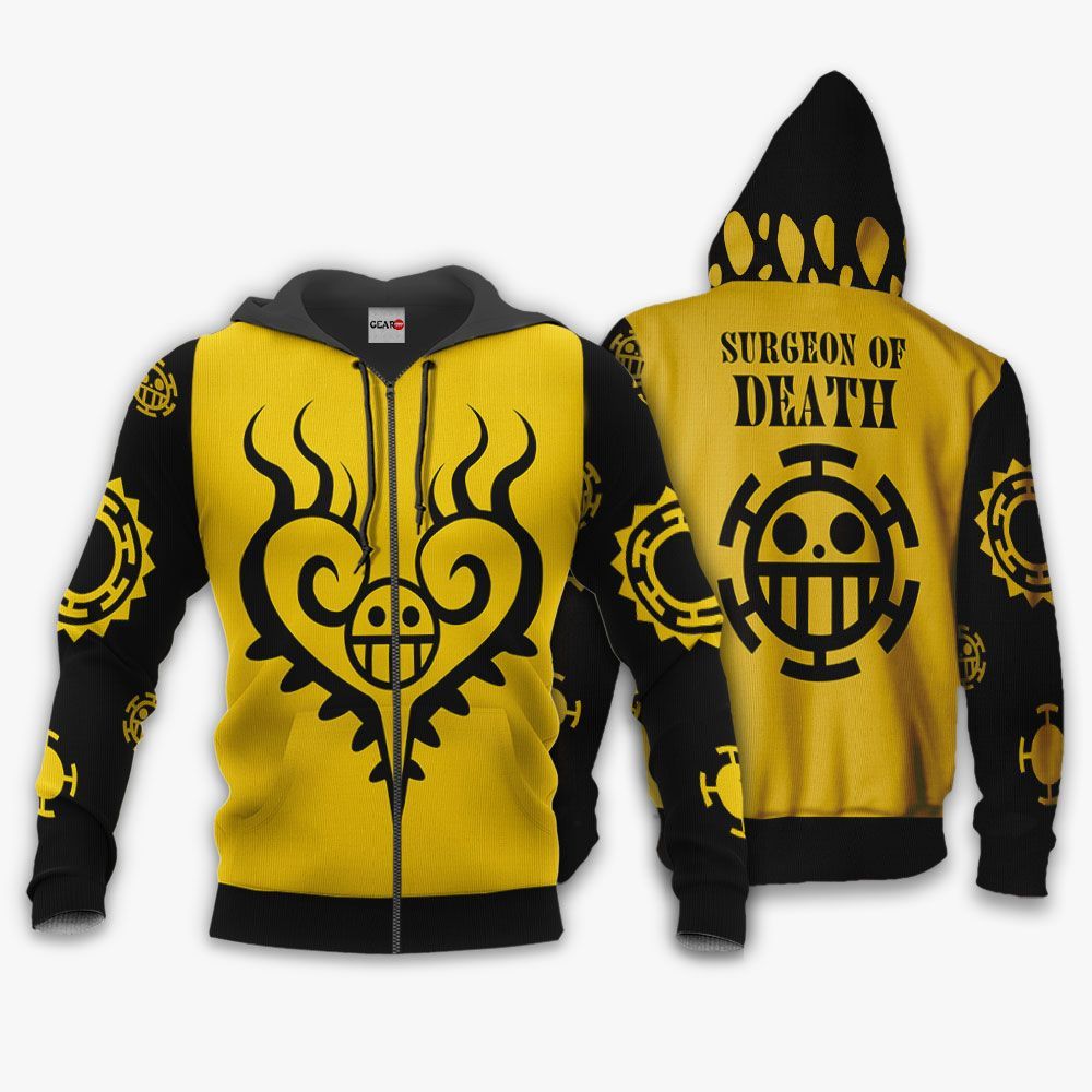 NEW Trafalgar D. Water Law Surgeon of Death One Piece Anime Full Printed 3D Sweater, Hoodie1