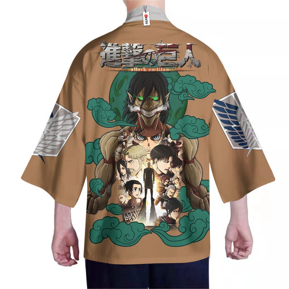 NEW Attack Titan Anime Attack On Titan 3D Full Printed Kimono1
