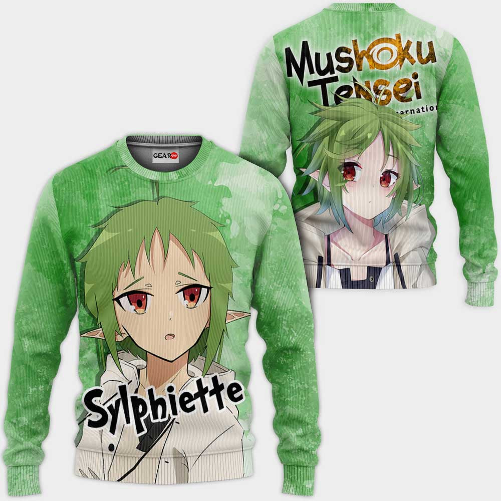NEW Sylphiette Mushoku Tensei Anime Full Printed 3D Sweater, Hoodie2