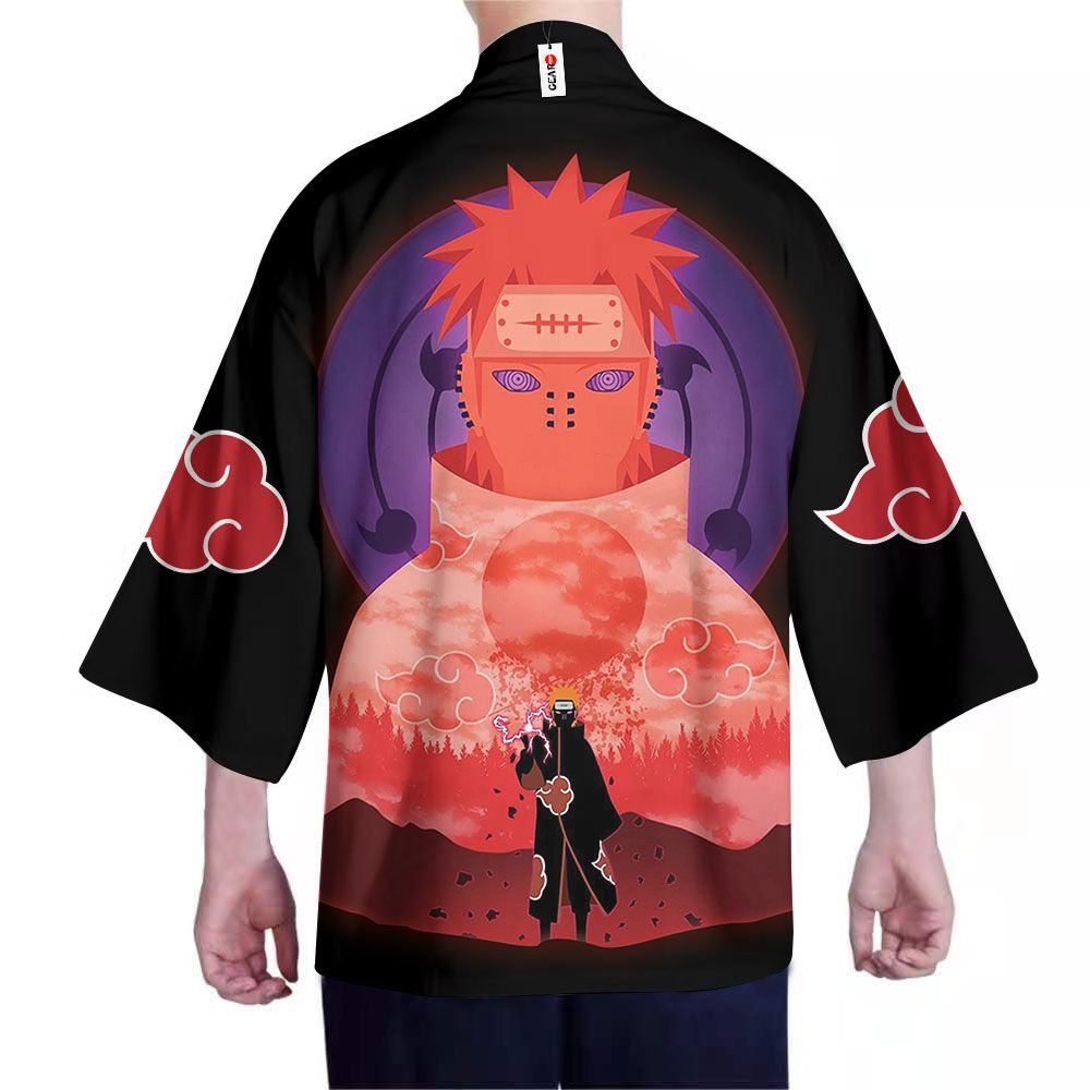 NEW Akatsuki Pain Anime Naruto 3D Full Printed Kimono2