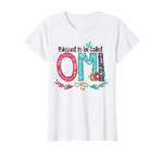 Womens Blessed to be called Omi Colorful gifts-Grandma tee
