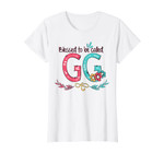 Womens Blessed to be called GG Colorful gifts-Grandma tee