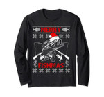Merry Fishmas Ugly Christmas Sweater Long Sleeve