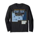 Star Trek Original Series Periodic Table Map Long Sleeve Tee