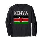 Vintage Kenya Kenya Flag Pride Long Sleeve