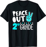 Peace Out 2nd Grade Graduation Last Day School 2021 Funny T-Shirt