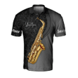 Saxophone Shirt - Beautiful Jazz Saxophone Instrument Music Polo Shirt
