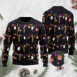 Music Sweater - Awesome Saxophone Musical Instrument Ugly Christmas Sweater