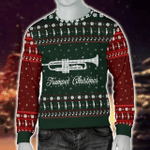 Music Sweater - Trumpet Christmas Men's Sweater For Trumpet Lovers On Christmas Day