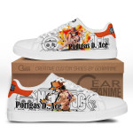 Ace Skate Sneakers Custom Anime One Piece Shoes