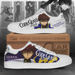 Code Geass Lelouch Skate Shoes Custom Anime Shoes