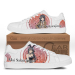 Mai Sakurajima Skate Sneakers Custom Anime Bunny Girl Senpai Shoes