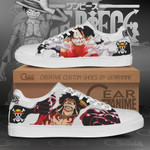 Monkey D Luffy Skate Shoes One Piece Custom Anime Shoes