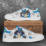 Lucario Skate Shoes Pokemon Custom Anime Shoes PN11