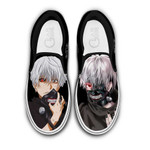 Ken Kaneki Slip On Sneakers Custom Anime Tokyo Ghoul Shoes