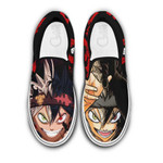 Asta Slip On Sneakers Custom Anime Black Clover Shoes