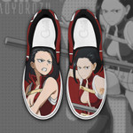 Momo Yaoyorozu Slip On Sneakers My Hero Academia Custom Anime Shoes