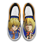 Kurapika Slip On Sneakers Custom Anime Hunter x Hunter Shoes