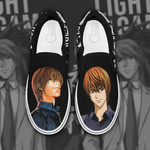 Light Yagami Slip On Sneakers Death Note Custom Anime Shoes