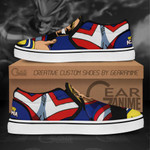 All Might Slip On Sneakers My Hero Academia Custom Anime Shoes