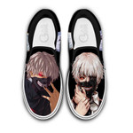 Tokyo Ghoul Ken Kaneki Slip On Sneakers Custom Anime Shoes