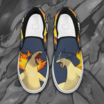 Typhlosion Slip On Sneakers Pokemon Custom Anime Shoes