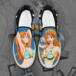 Nami Slip On Sneakers One Piece Custom Anime Shoes