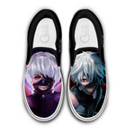 Ken Kaneki Sneakers Custom Anime Tokyo Ghoul Slip On Shoes