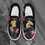Akatsuki Deidara Slip On Sneakers Custom Anime Shoes PN12
