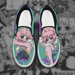 Mina Ashido Slip On Sneakers My Hero Academia Custom Anime Shoes