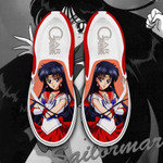 Sailor Mars Slip On Sneakers Sailor Anime Custom Shoes