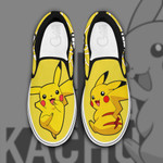 Pikachu Slip On Sneakers Pokemon Custom Anime Shoes